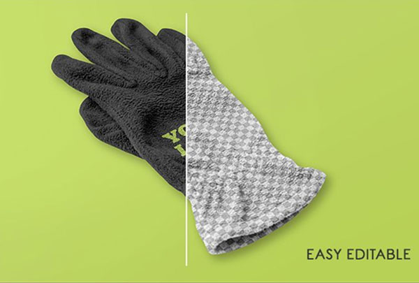 Free Glove Mockup Design