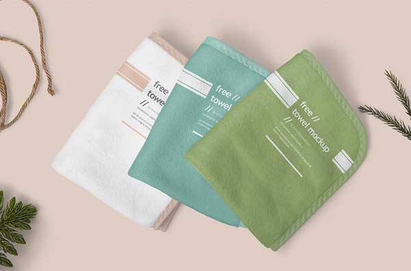 Free Hand Towel Mockup