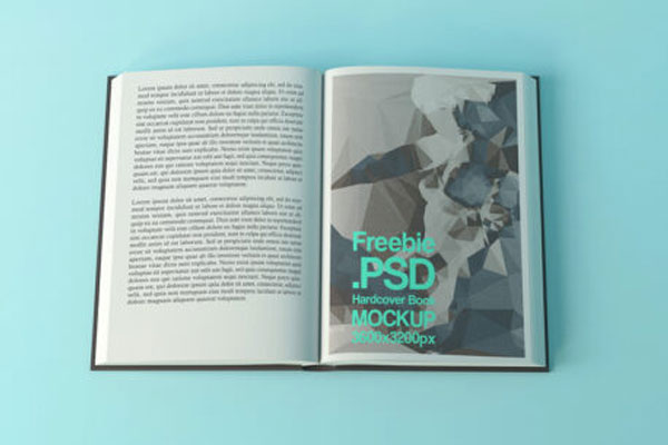 Free Hardcover Book Mockup