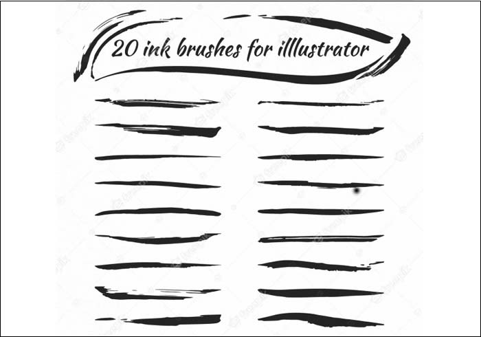 Free Photoshop Ink Brushes Collection