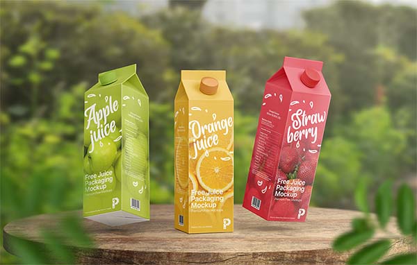 Free Juice Box Mockup