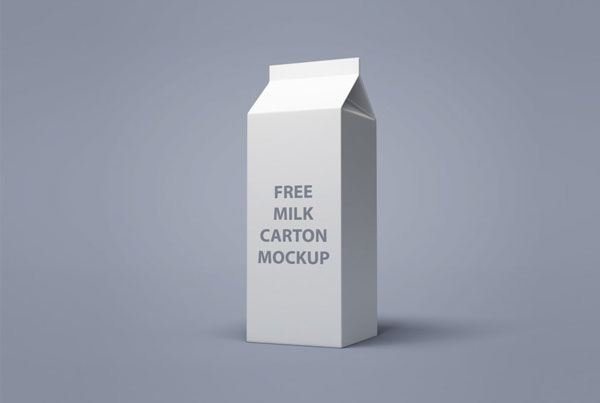 Free Milk Carton Mockups – Free Photoshop, Vector, EPS Mockups Download