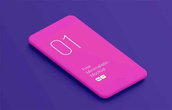 Free Minimalistic Smartphones Mockups