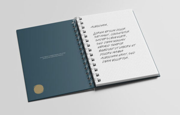 Free Notebook Photoshop Mockup