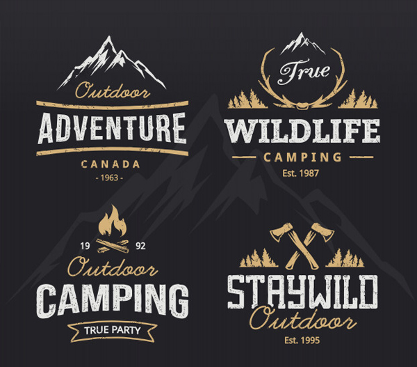 Free Outdoor Retro Logo Templates