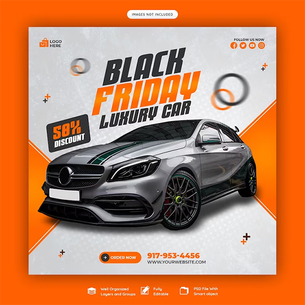 Free PSD Automobile Service Flyer Template