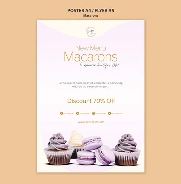 Free PSD Bake Sale Flyer Template