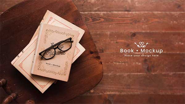 Free PSD Book Mockup