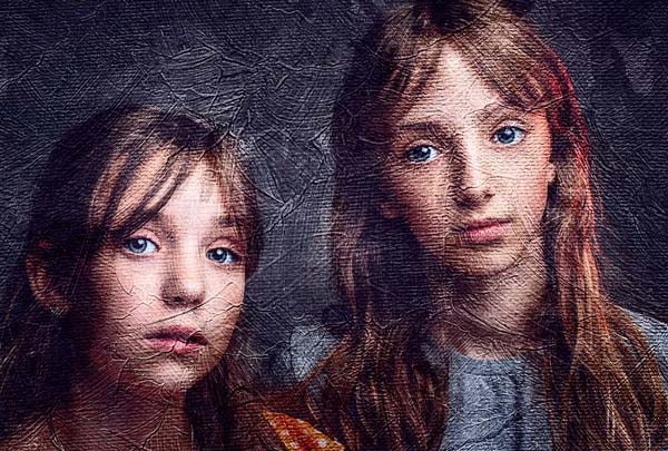 Free Painting Effect Photoshop Action Template