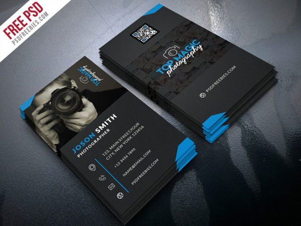 Free Photographer Business Card PSD Bundle