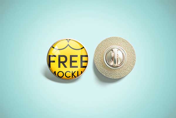 Free Pin Mockups | 26+ Free Photoshop, Vector Mockups Download