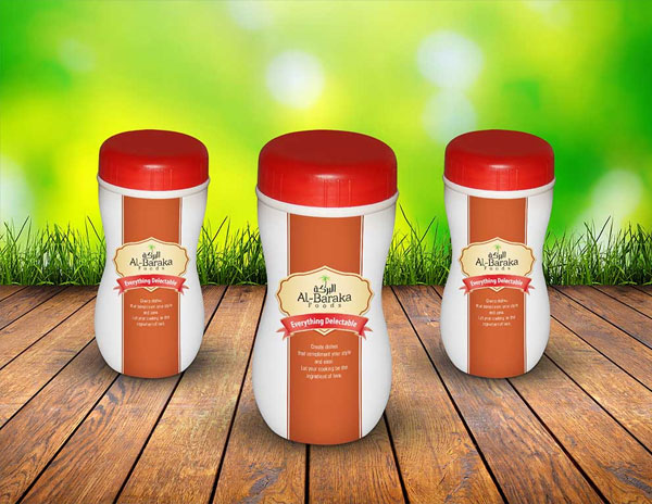 Free Plastic Bottle Jar Mockup