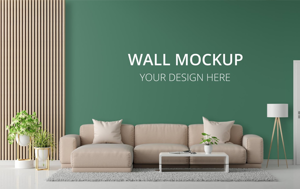 Free Realistic Wall Mockup