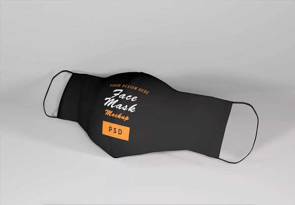 Free Simple Face Mask Mockup