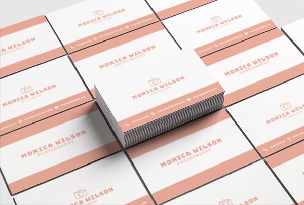 Free Simple Photography Business Card Template