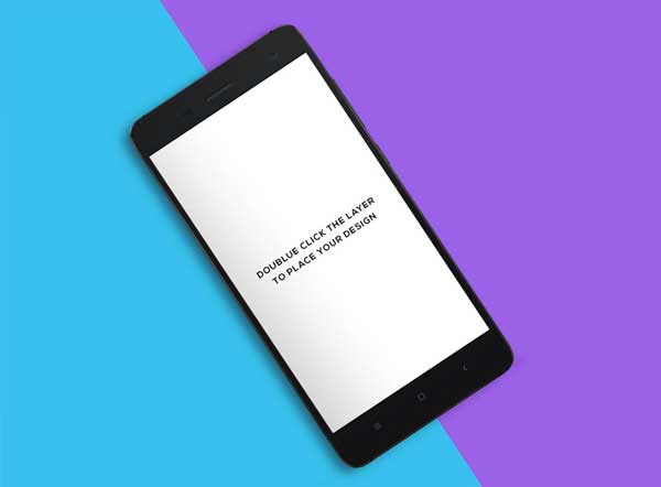 Free Smartphone Mockup PSD Design