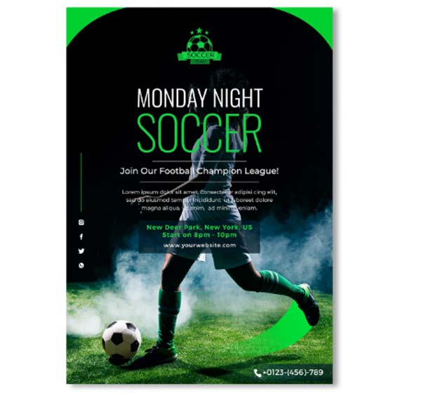 Soccer League Sports Event Flyer