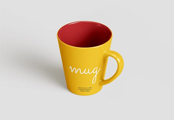 Free Tapered Mug Mockup
