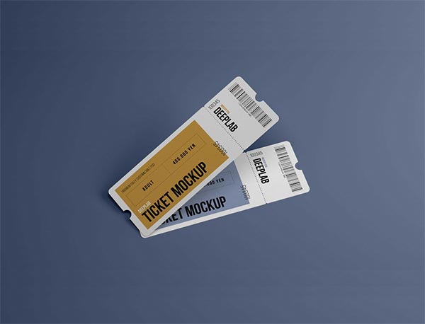 Free Tickets Mockup