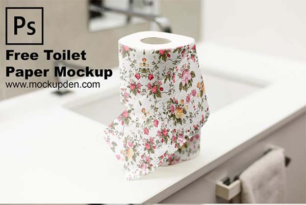 Free Toilet Paper Mockup