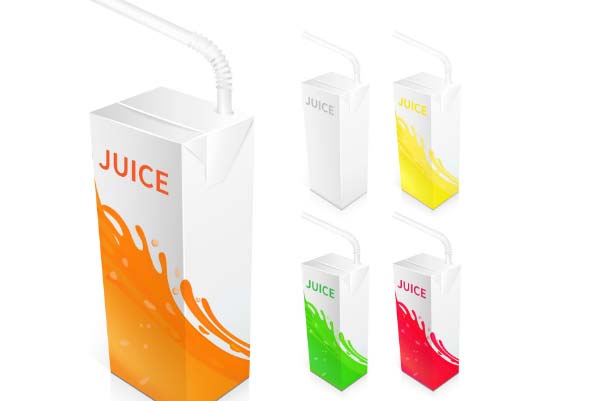 Free Top Juice Cartons Box PSD Mockup