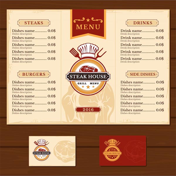 Free Vector Breakfast Menu Template