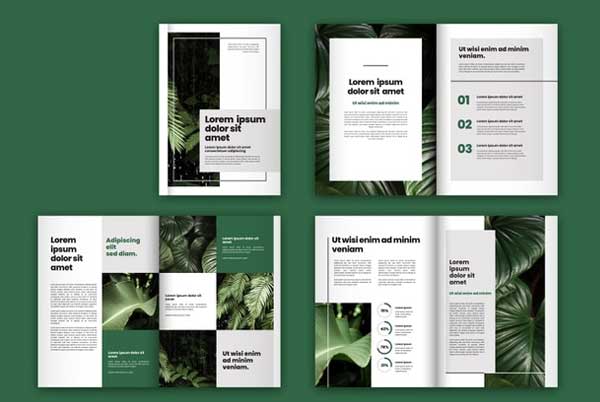 Free Vector Food Brochure Template