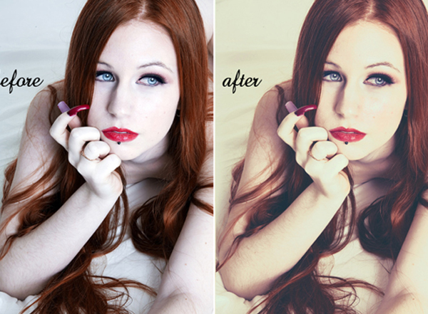 Free Vintage Photoshop Color Action