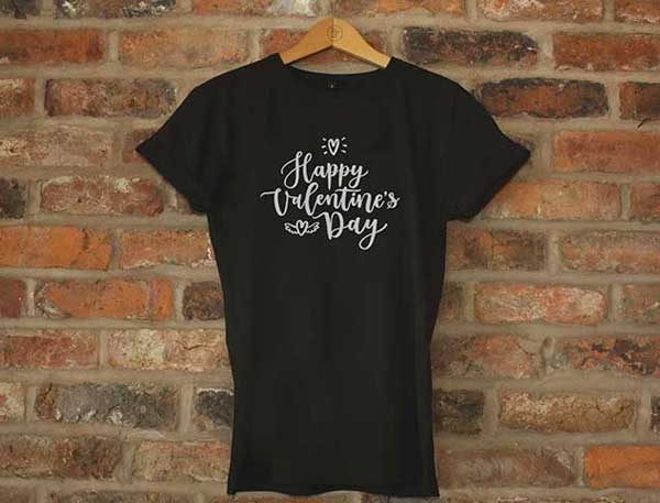 Free Wall Black Tshirt Design Mockup