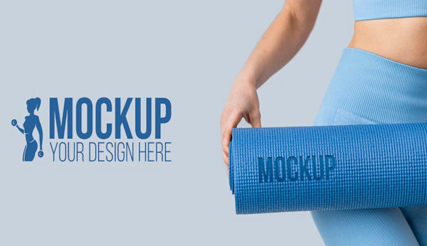 Free Yoga Mat Mockup