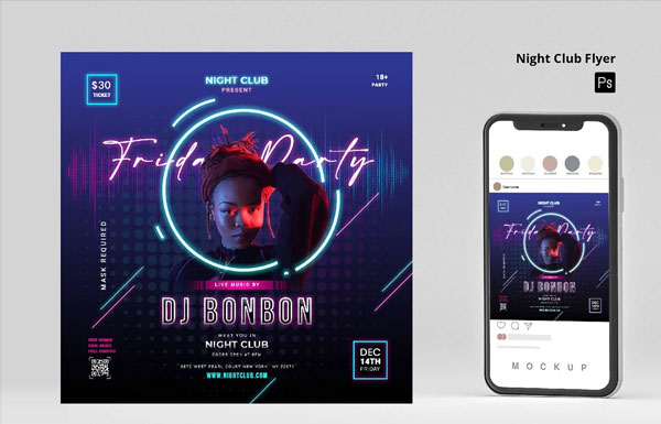 Friday Party Instagram Flyer