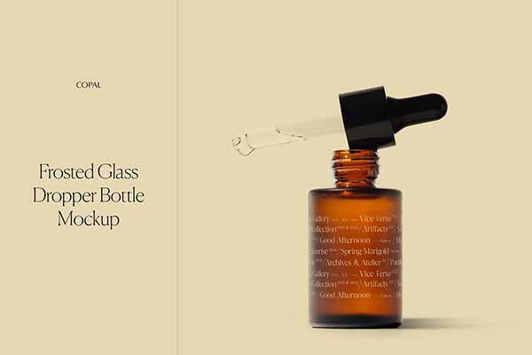 Glass Dropper Bottle Mockup
