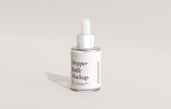 Frosted Glass Dropper Bottle Mockups