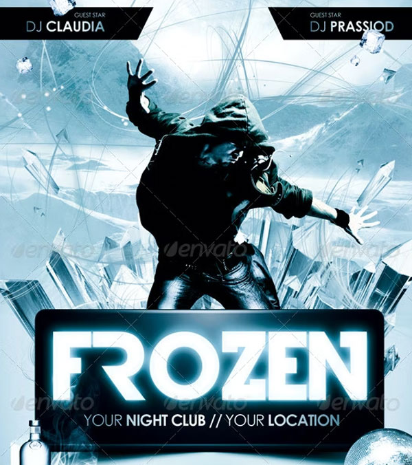 Frozen Flyer Template Design