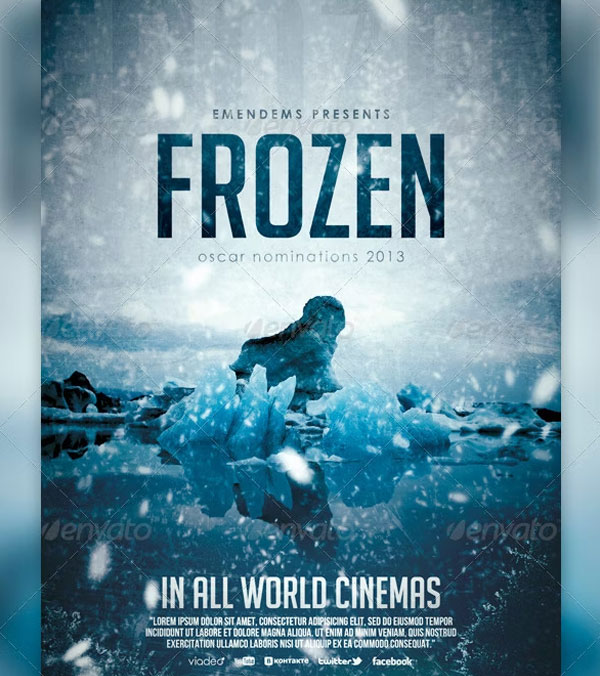 Frozen Flyer Templates
