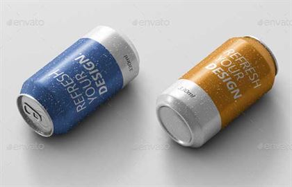 Full Customizable Can PSD Mockups