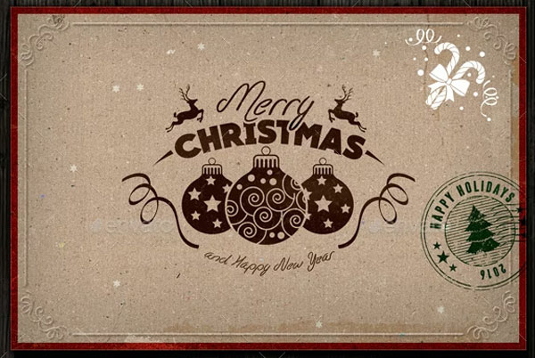 Fully Layered Vintage Christmas Cards