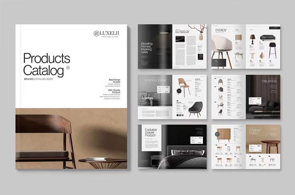 Furniture Product Catalog Brochure Template