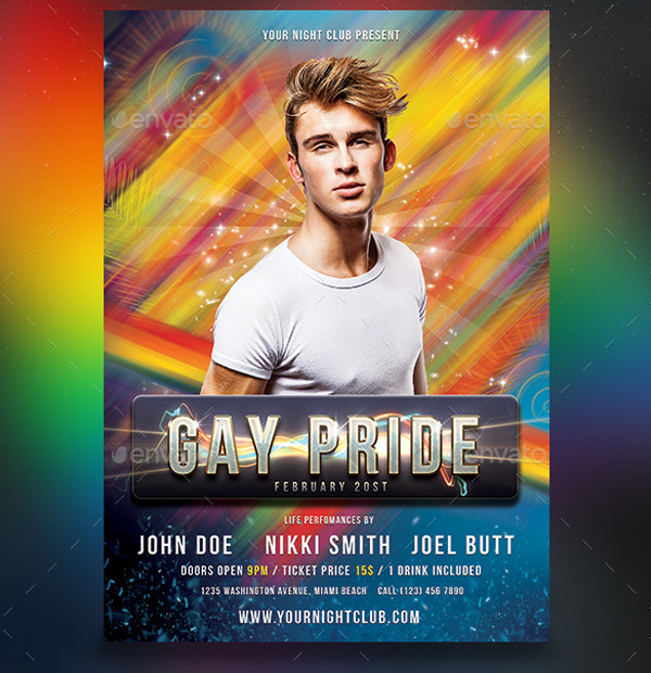 Gay Pride Flyer Templates
