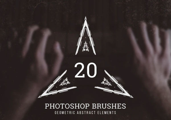 Geometric Triangle Photoshop Brushes