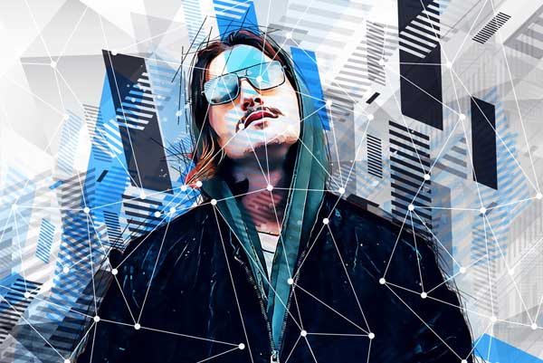 Geometric Effect Photoshop Overlays