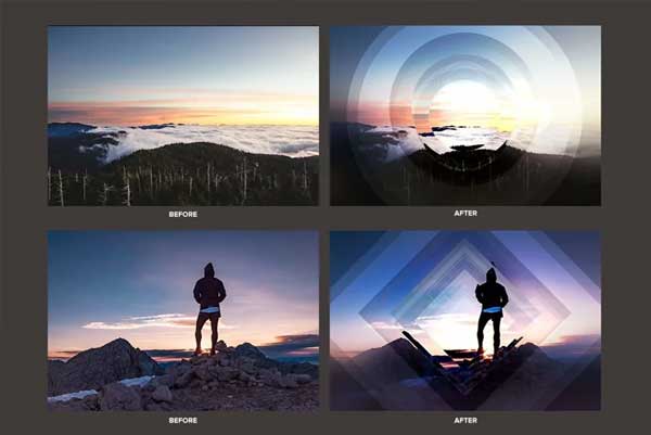 Geometric Haze Photoshop Overlay