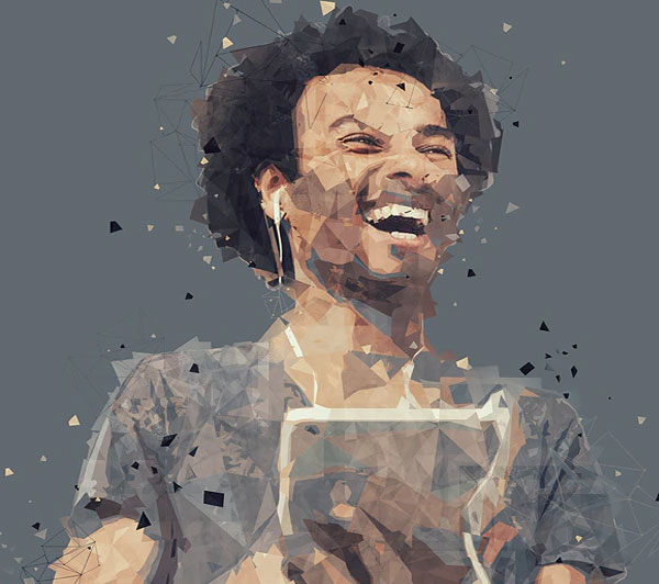 Geometric Polygon Photoshop Action