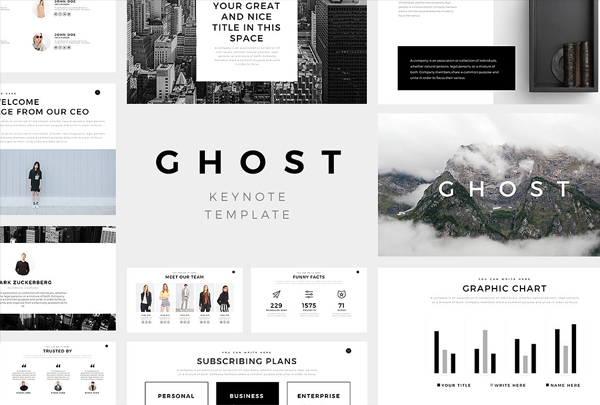 Ghost Minimal Keynote Template