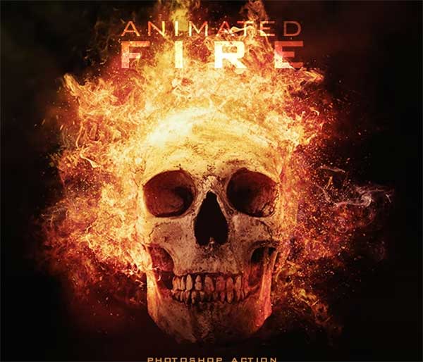 Gif Animated Flame Photoshop Actions
