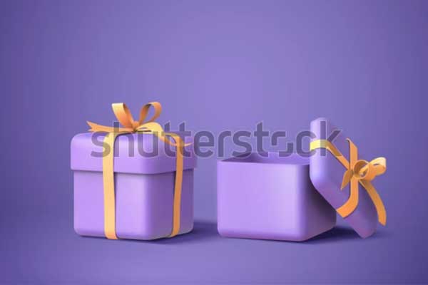 Gift Box Mockup PSD Free Download