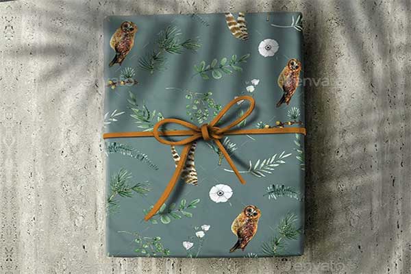 Gift Box Mockup for Presentation