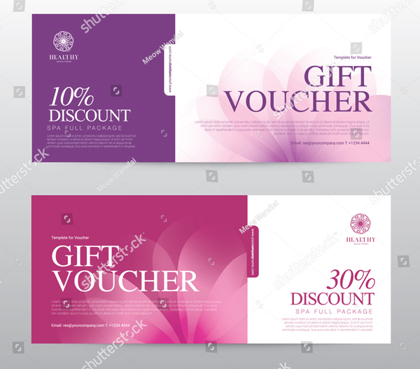Gift Voucher Template for Massage