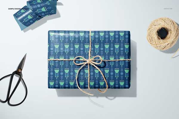 Gift Wrapping Paper Mockup Bundle
