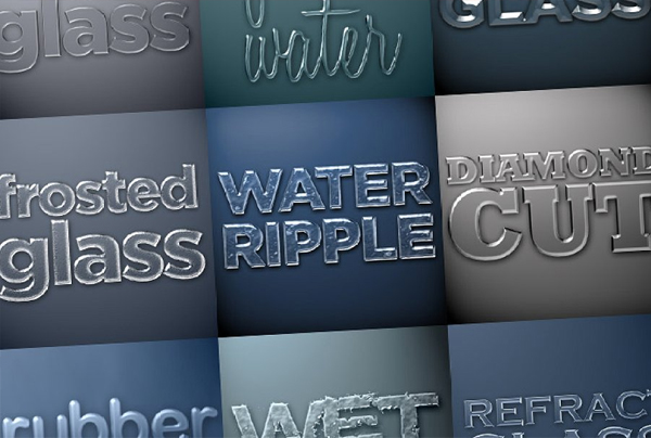 Glass & Water Photoshop Styles Pack